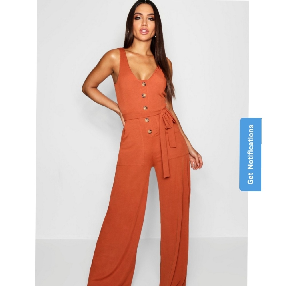 NWT Burnt Orange Jumpsuit